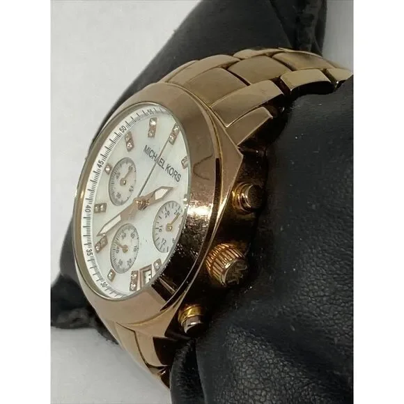 Michael Kors MK5336 Women's Gold Stainless Steel Analog Dial Quartz Watch LB342 - Picture 4 of 12